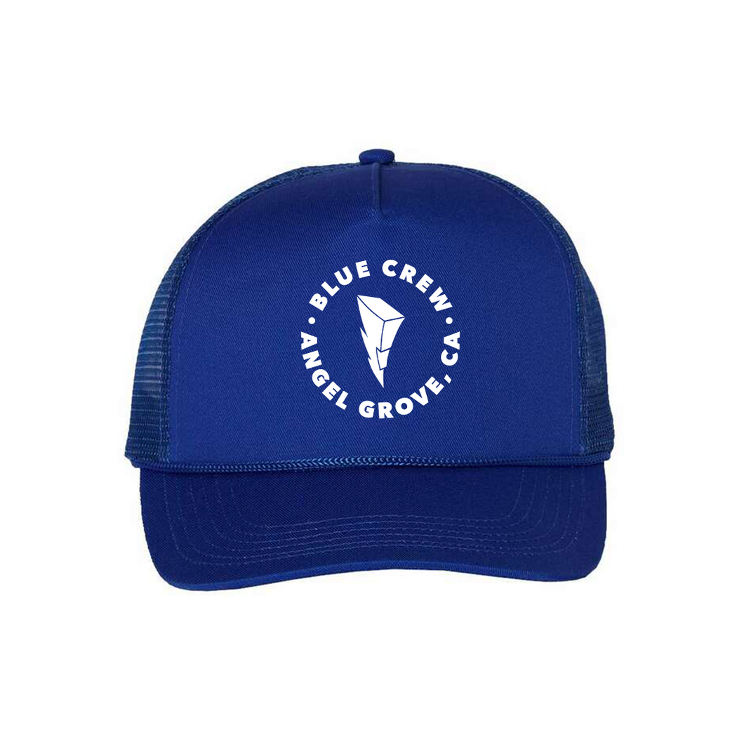 Angel Grove Blue Crew Trucker Hat