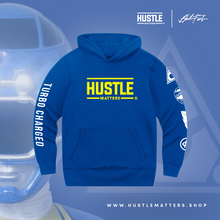 Load image into Gallery viewer, *Limited Edition* Hustle Matters® Blue Crew Hooded Sweatshirt

