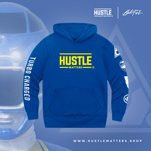 *Limited Edition* Hustle Matters® Blue Crew Hooded Sweatshirt