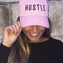 Load image into Gallery viewer, Hustle Matters® Pink Mom/Dad Hat
